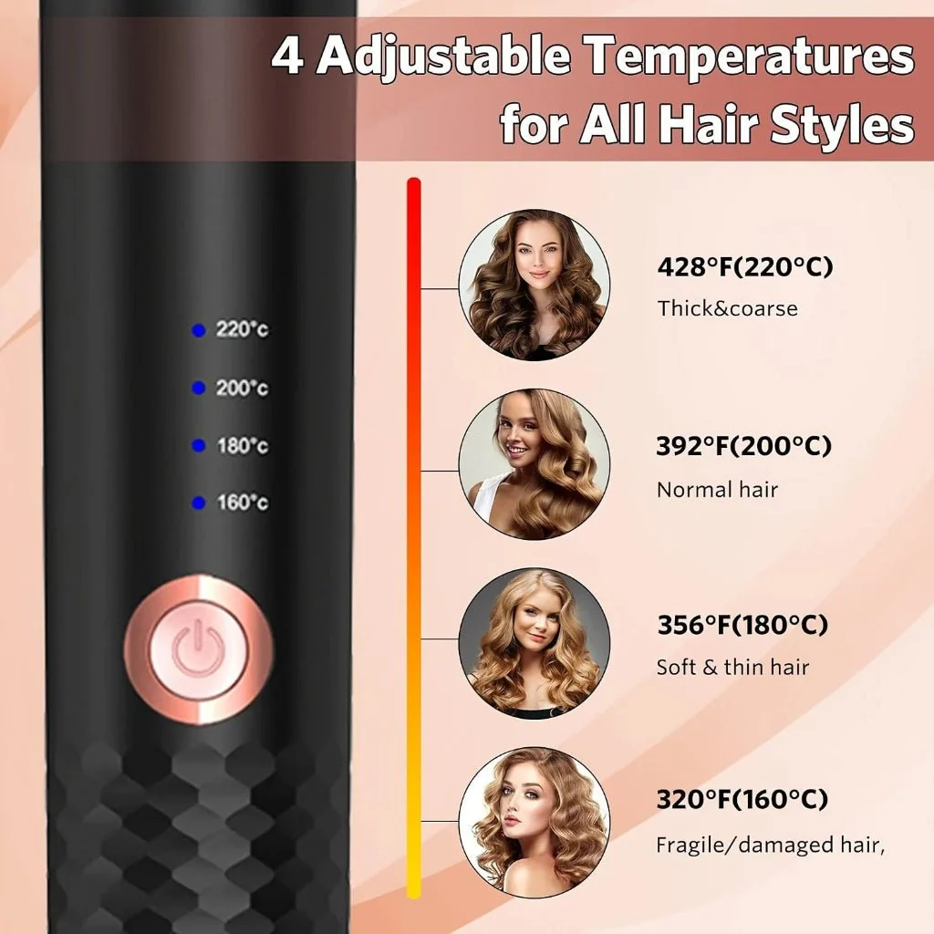CURLGENIUS – Automatic Ceramic Curling Iron with Rotating Barrel - Image 6