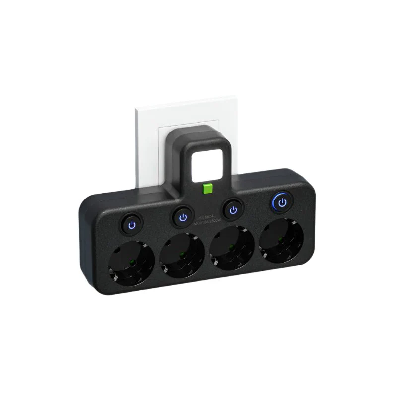 CURRENTIX – Compact four-socket power strip with USB charging function and secure locking mechanism - Image 5