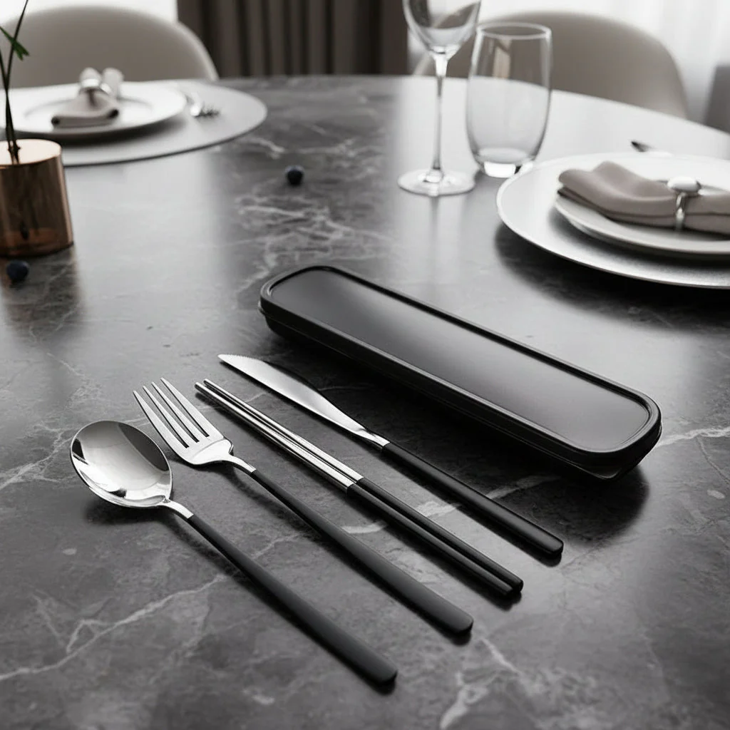 CUTLERYGO – Premium stainless steel travel cutlery set for daily use