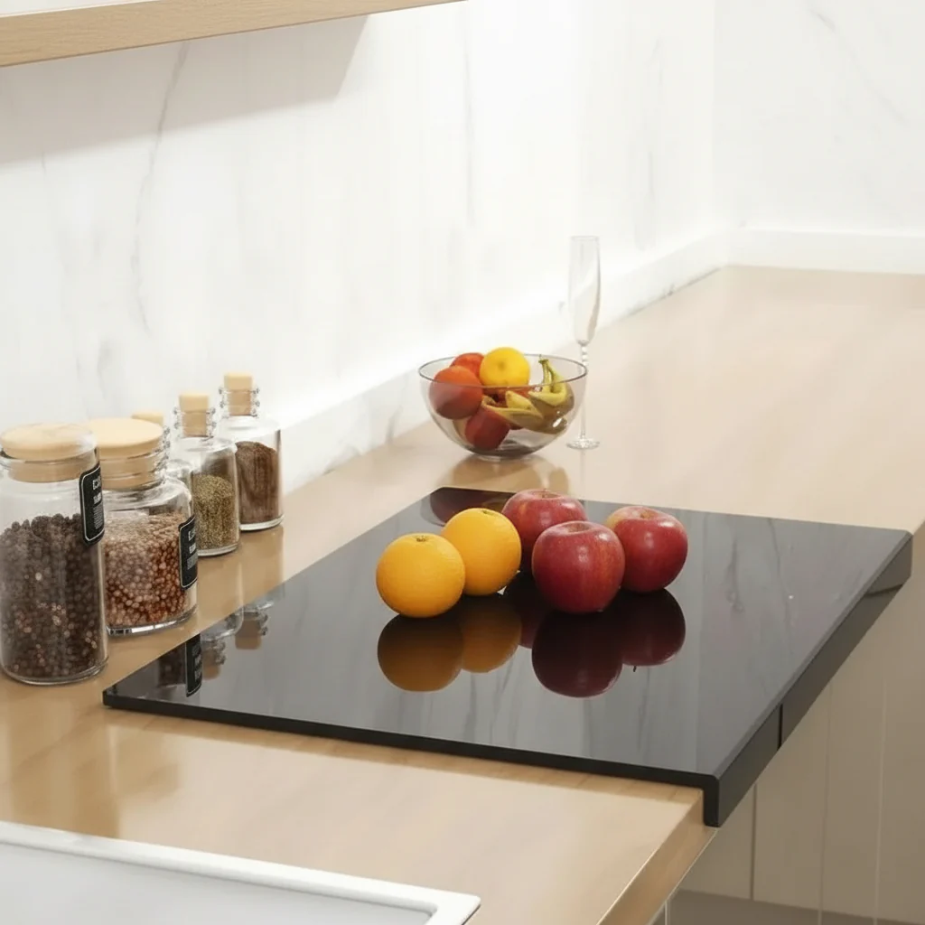 CUTTURA – Acrylic Cutting Board with Protective Lip - Image 3