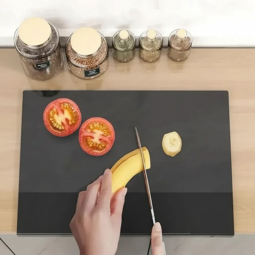 CUTTURA – Acrylic Cutting Board with Protective Lip - Image 5