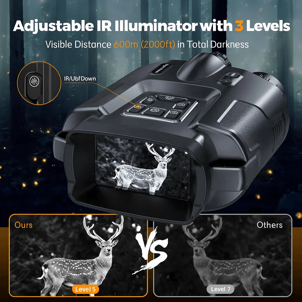 DARKSCOUT – 4K night vision binoculars with 8x zoom for outdoor adventures - Image 5