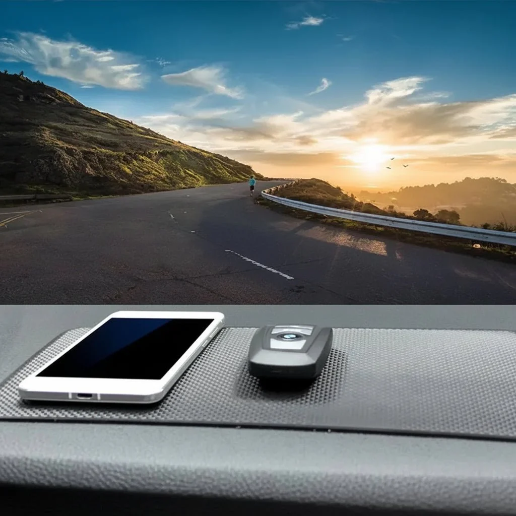 DASHGRIP – Non-slip dashboard mat made of durable PVC and silicone for mobile phones and keys - Image 2