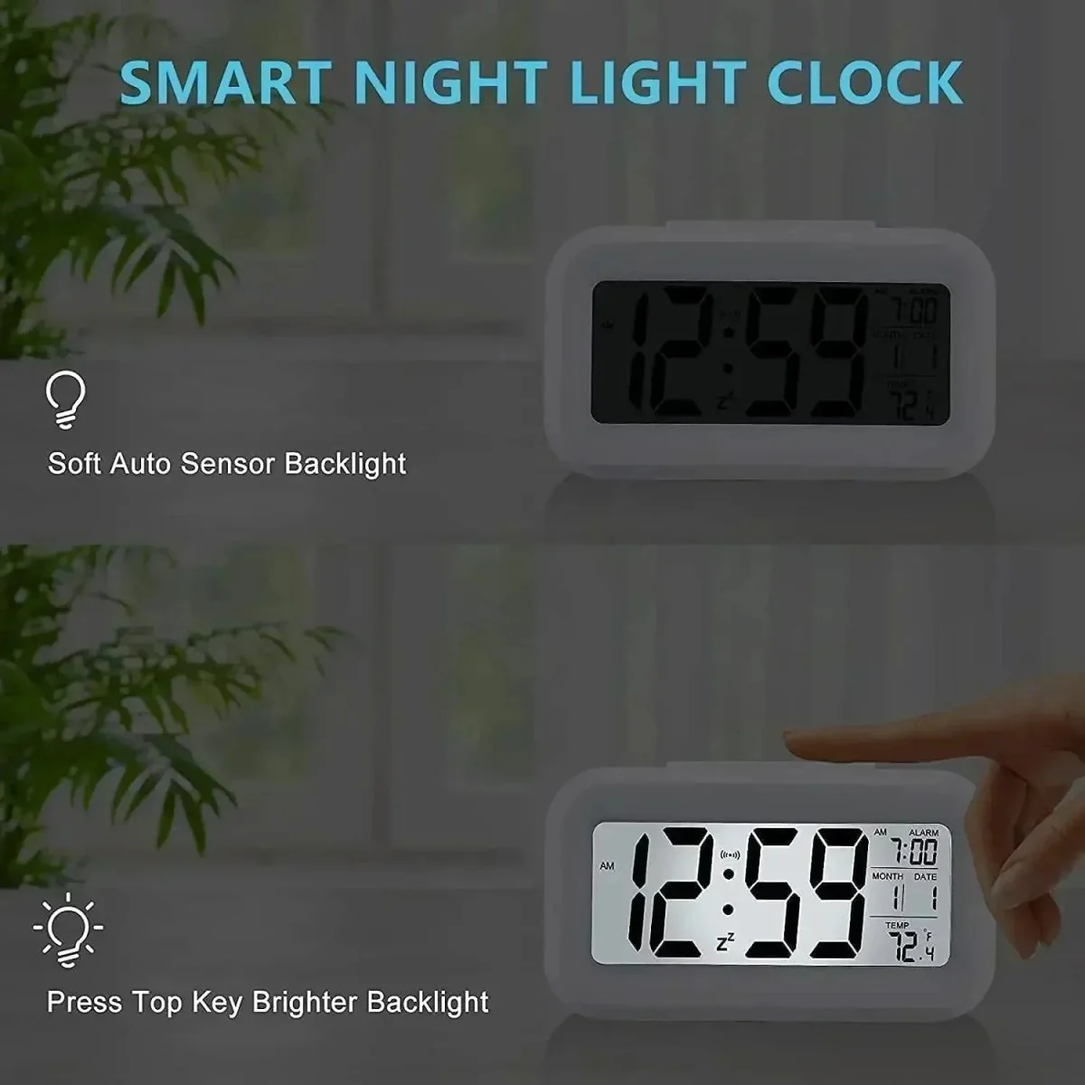DAYCAL MINI – Multifunctional LED Digital Alarm Clock with Snooze Function - Image 4