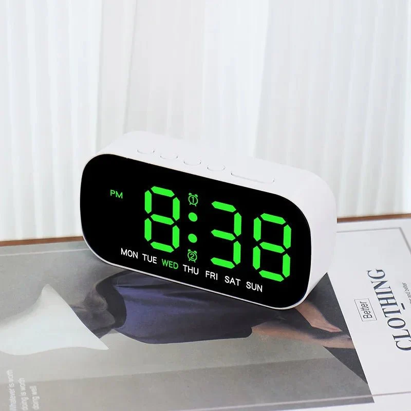 DAYFLOW – Digital LED Alarm Clock with Dual Alarm & Temperature Display - Image 2