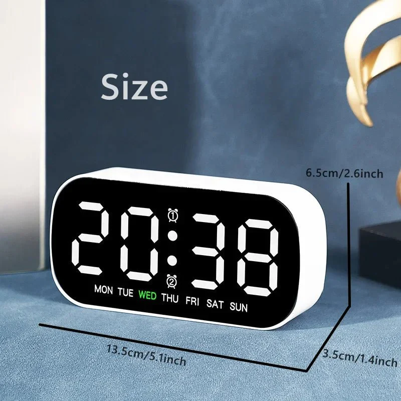 DAYFLOW – Digital LED Alarm Clock with Dual Alarm & Temperature Display - Image 7