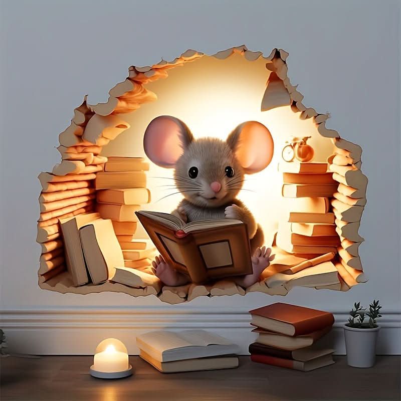 DecoraMice 3D Cartoon Wall Stickers | Adorable Mouse Wall Stickers for Children's Rooms and Living Space Decoration - Image 4