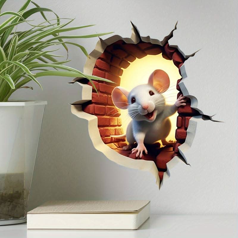 DecoraMice 3D Cartoon Wall Stickers | Adorable Mouse Wall Stickers for Children's Rooms and Living Space Decoration - Image 9
