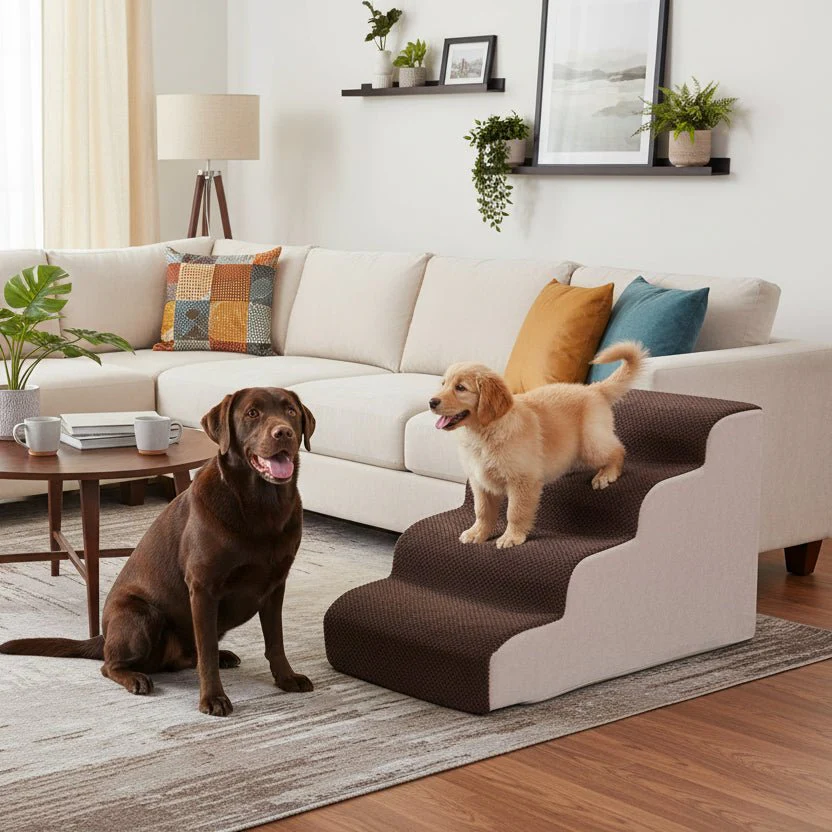 DENSESTEP – High-Density Foam Dog Stair for Safe Use Indoors - Image 2