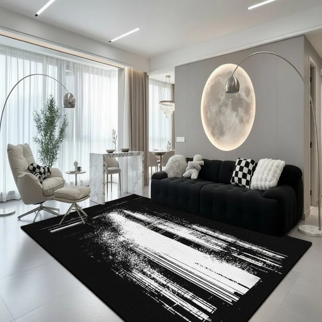 DESIGNA FLANNEL – Modern abstract flannel rug for stylish living comfort