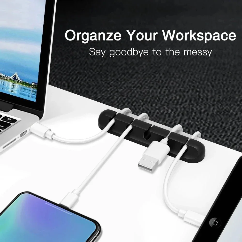 DESKCORD – Silicone Cable Organizer for the Workplace, Reliable Cable Management Without Chaos - Image 4