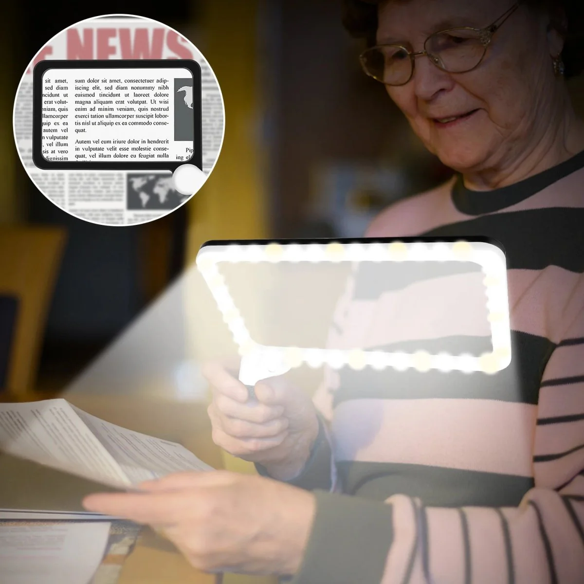 DETAILUX – 5x LED Hand Magnifier for Detailed Viewing - Image 3