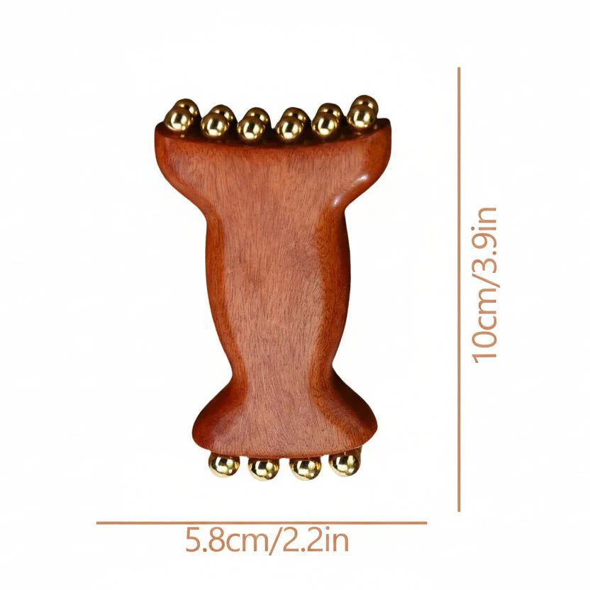 DETOXPRESS – Detox facial massager made of natural copper wood for lymphatic drainage & gua sha massage - Image 4