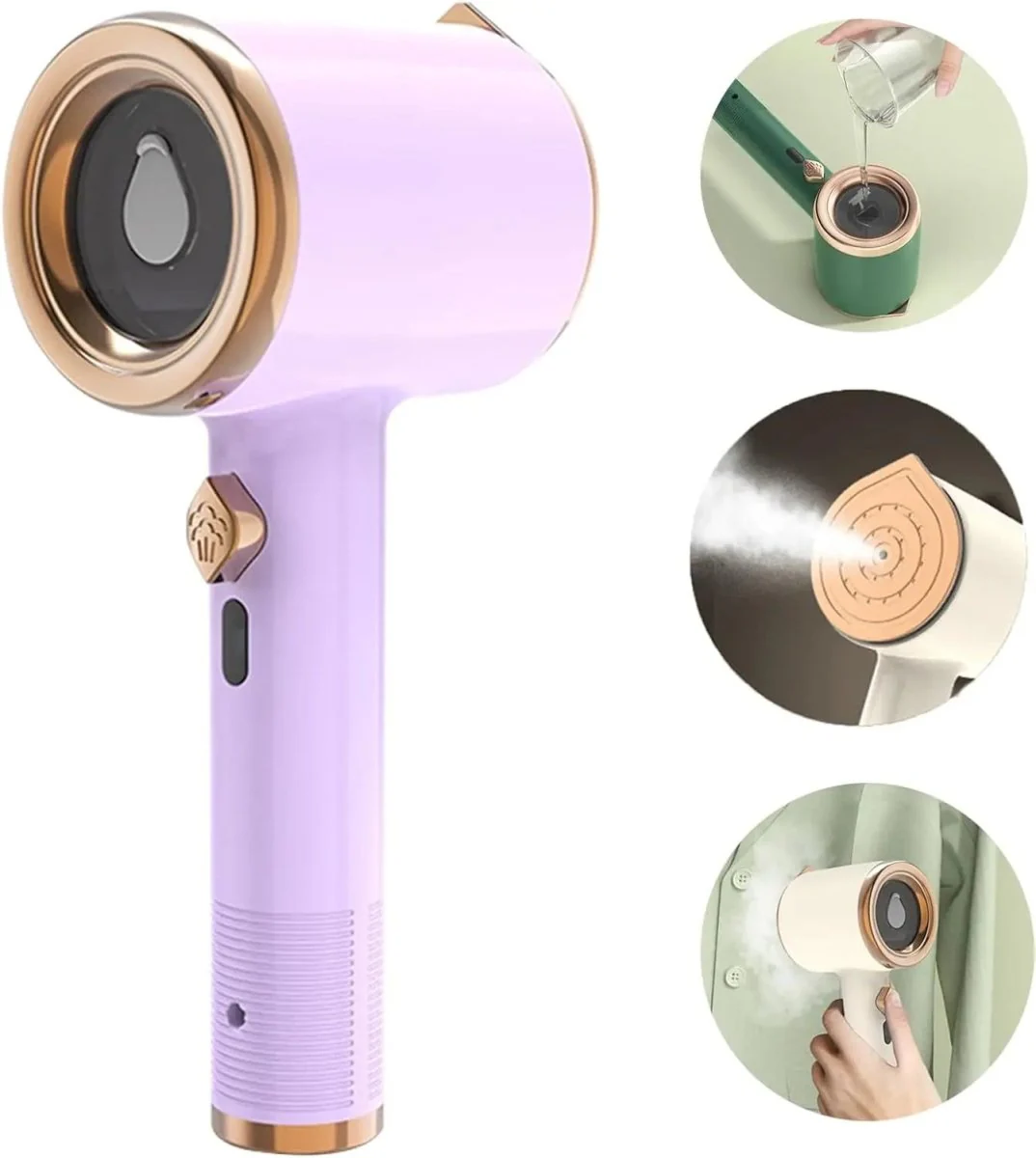 DEWRINKIQ – Portable Handheld Fabric Steamer with Titanium Plate & 50ml Water Tank - Image 10
