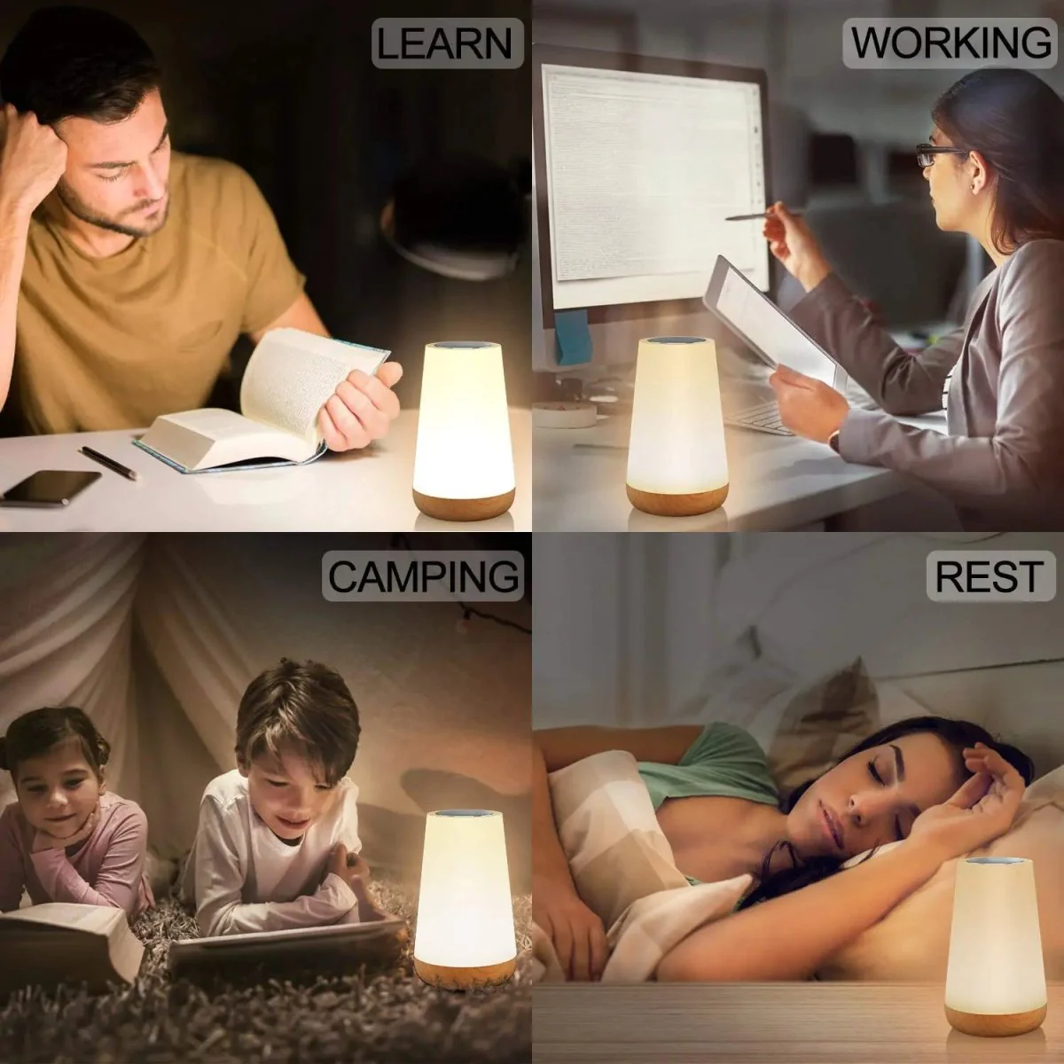 DIMNEST – Portable Dimmable Night Light with Touch Function and Remote Control - Image 4