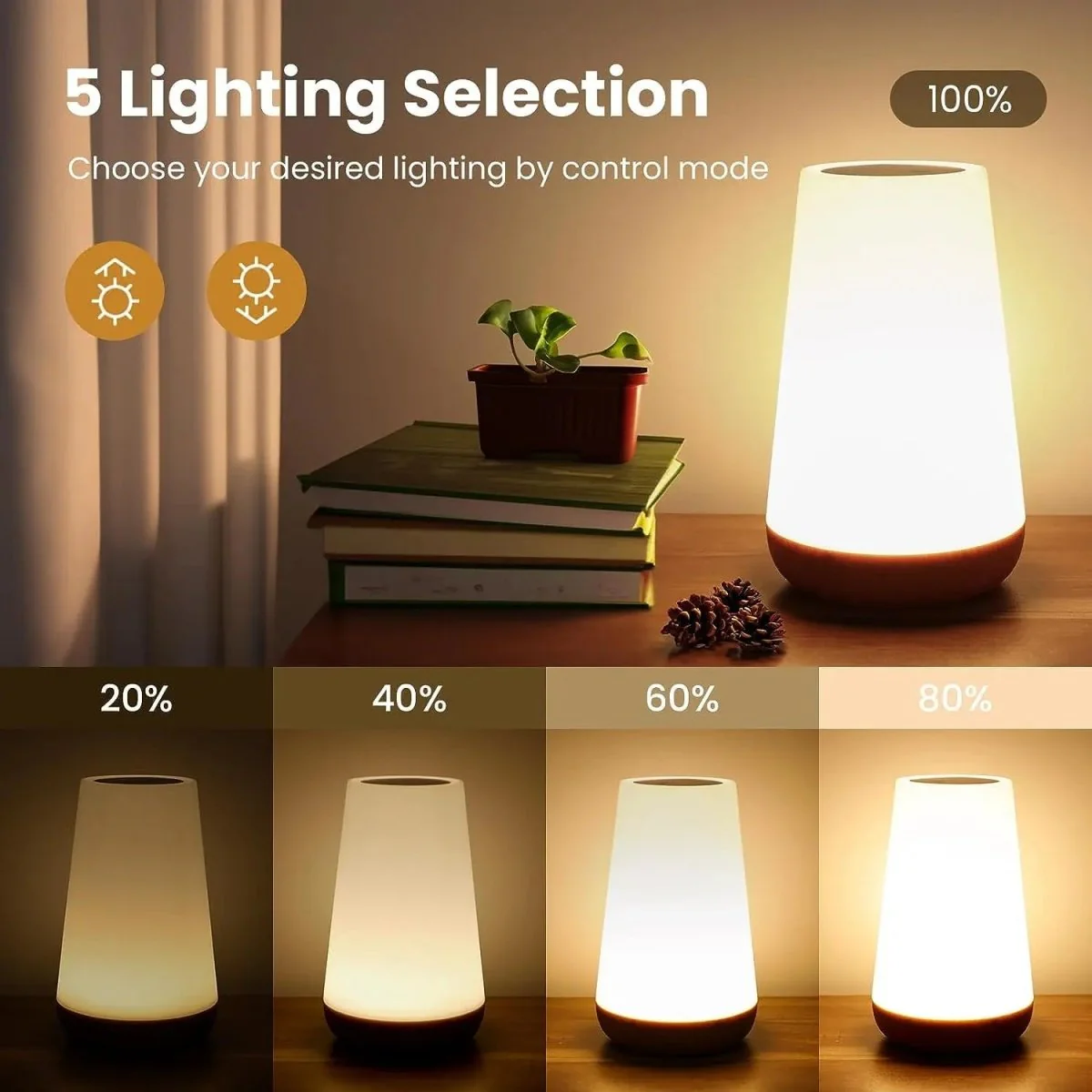 DIMNEST – Portable Dimmable Night Light with Touch Function and Remote Control - Image 5