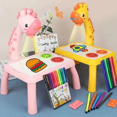 DinoDraw Deluxe - Creative drawing board with watercolour pens for children