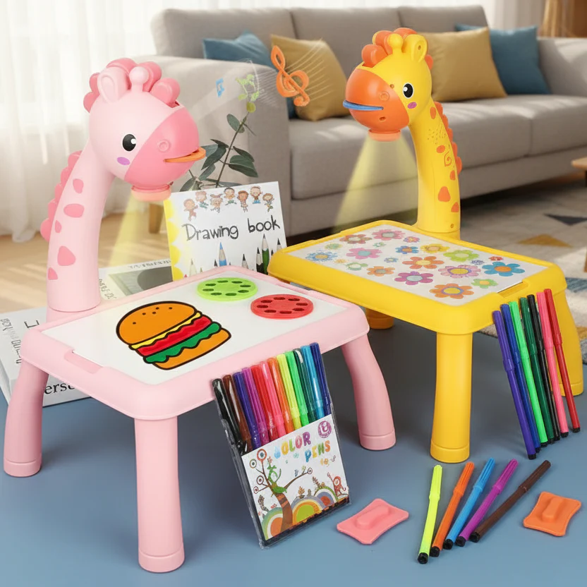 DinoDraw Deluxe - Creative drawing board with watercolour pens for children - Image 2