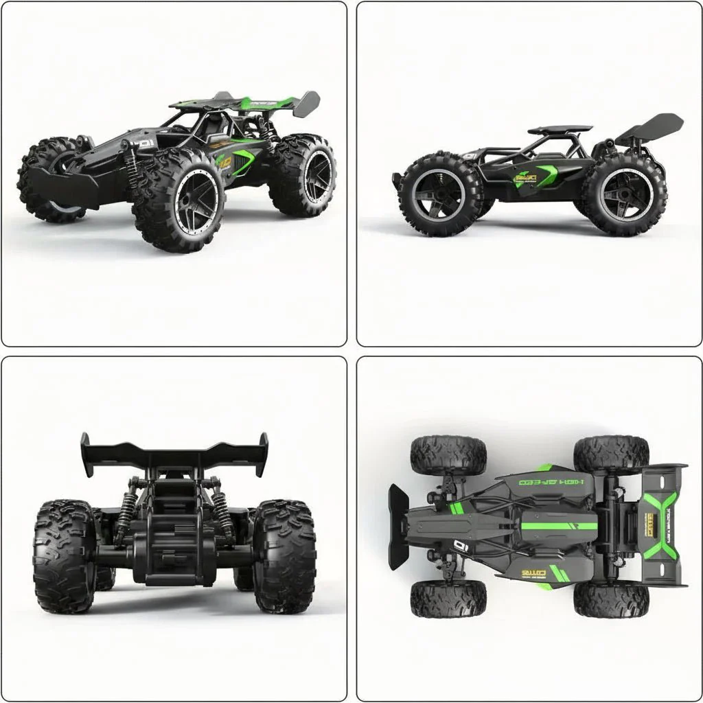 DIRTCLUTCH – Electric 1:18 RC Truck with strong suspension and tires - Image 4