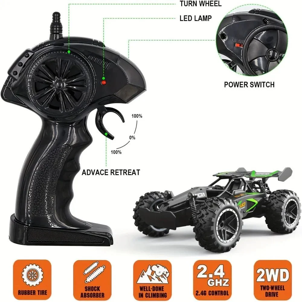 DIRTCLUTCH – Electric 1:18 RC Truck with strong suspension and tires - Image 7