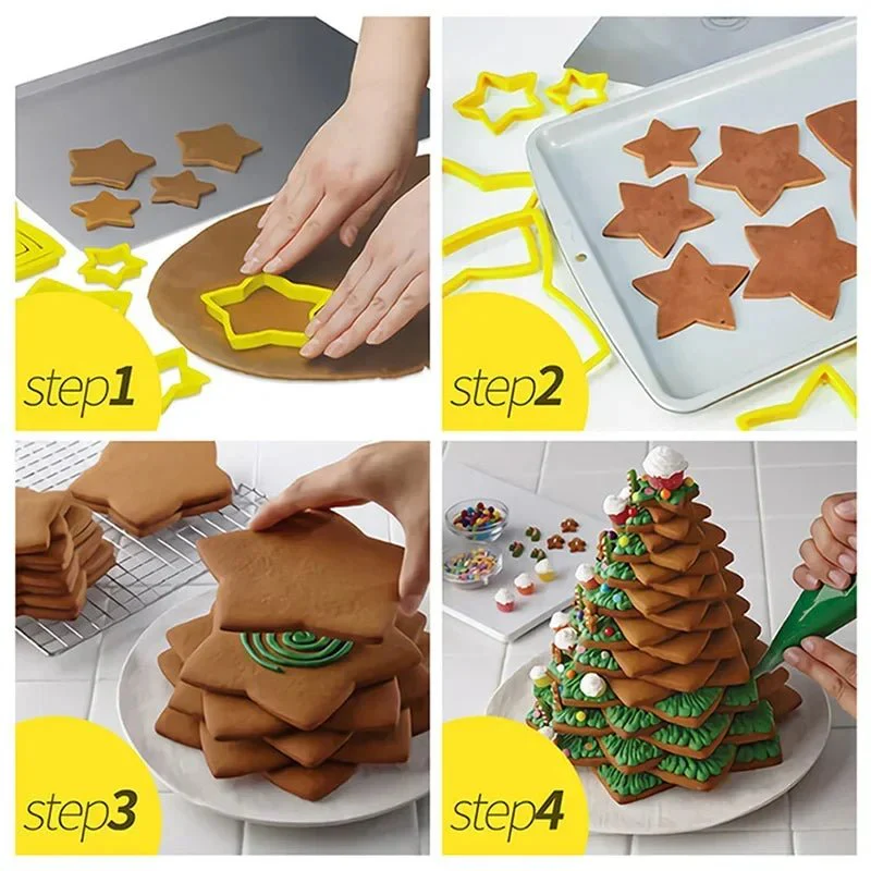 DOUGHBELL – 6-piece Christmas cookie cutter set for cookies & pastries - Image 4