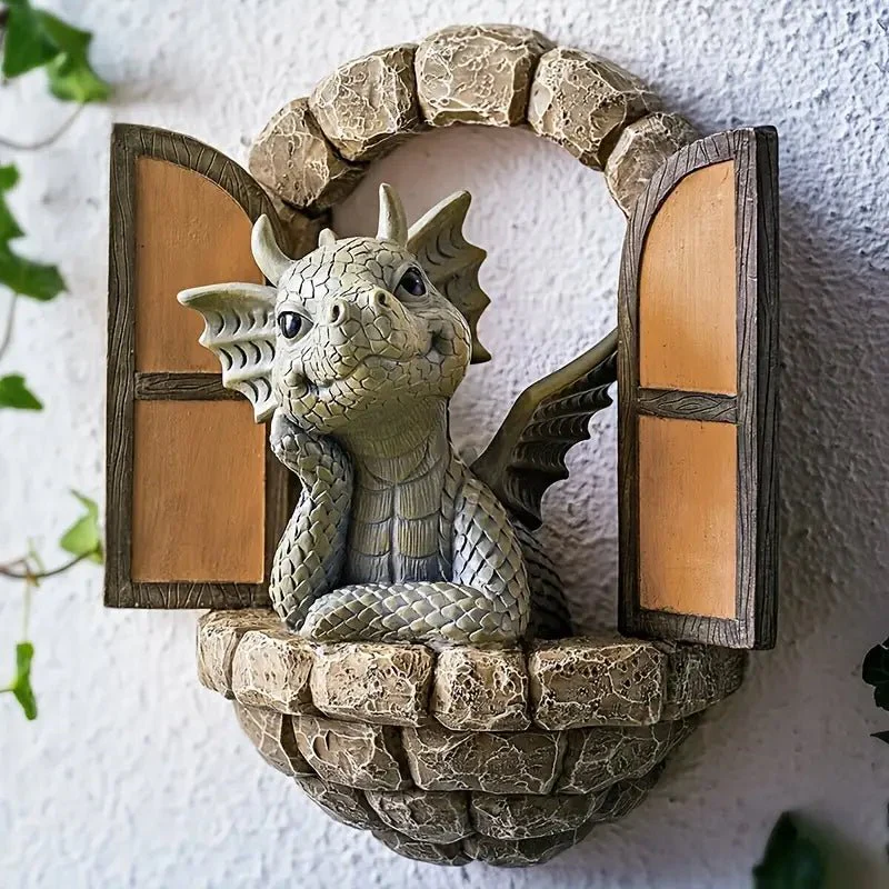DRACHENZAUBER - Handmade Fantasy Dragon for Fairy Tale Garden & Garden Decoration