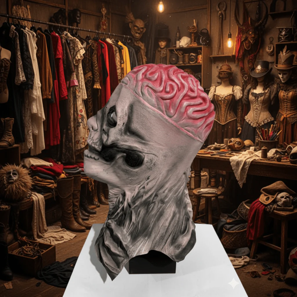 DREADSKULL – Realistic skeleton mask with hat for ultimate Halloween transformation - Image 10