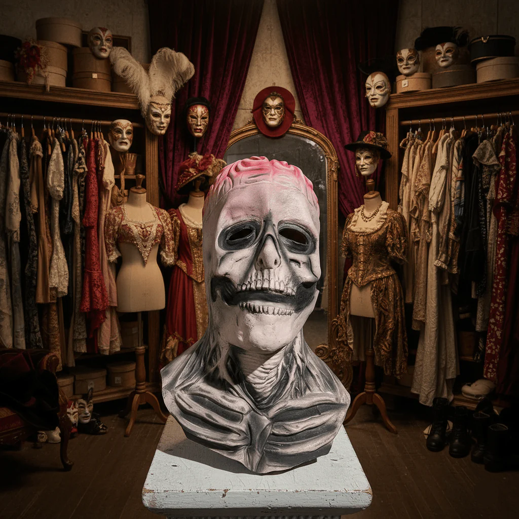 DREADSKULL – Realistic skeleton mask with hat for ultimate Halloween transformation - Image 11