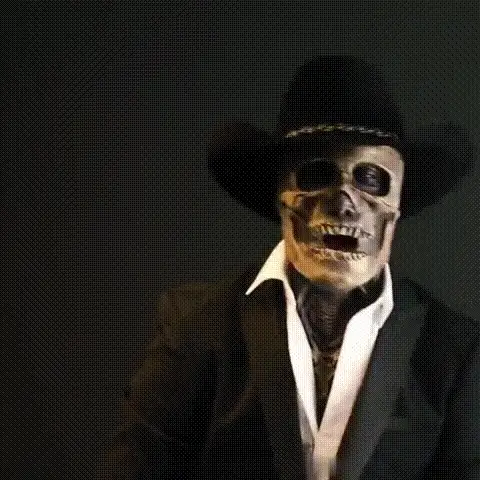 DREADSKULL – Realistic skeleton mask with hat for ultimate Halloween transformation - Image 3