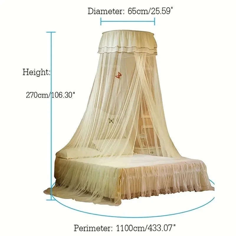 DREAMDOME – Elegant Dome Mosquito Net with Glowing Butterfly Decoration - Image 8