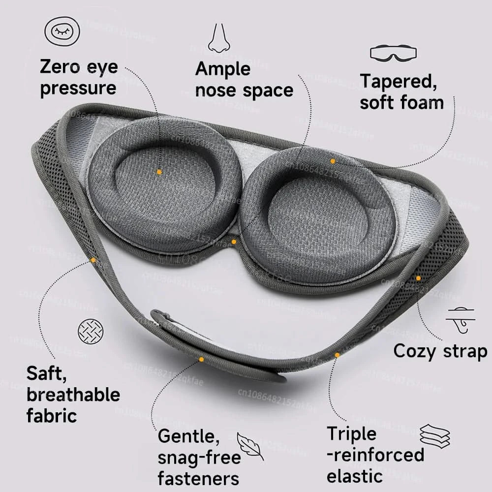 DreamShade 3D – Sleep Mask with Adjustable Eye Cups for Maximum Comfort - Image 3