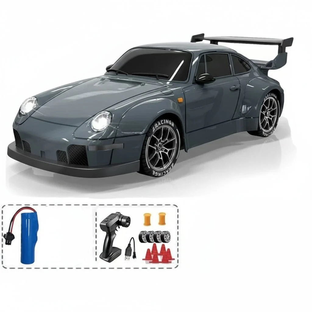 DRIFTYNX 1:24 High-speed 4WD RC Drift Car with LED Lighting and Dual Tires - Image 15