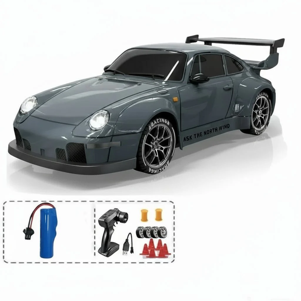 DRIFTYNX 1:24 High-speed 4WD RC Drift Car with LED Lighting and Dual Tires - Image 18