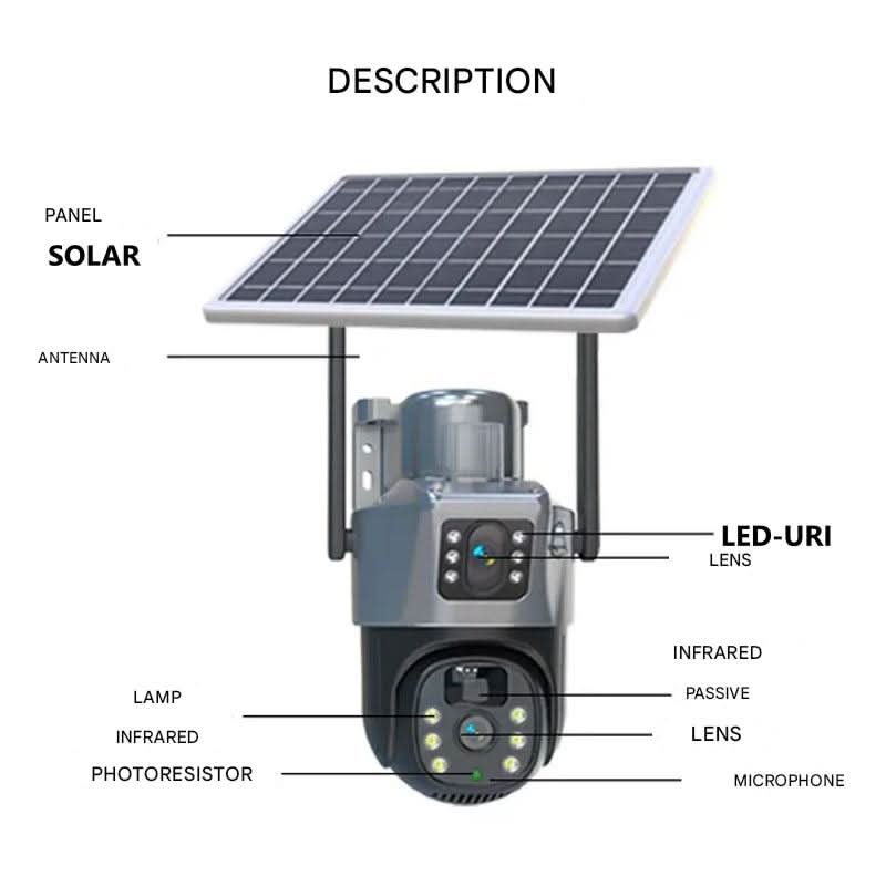 DualGuard Solar 4K - Wireless security camera with solar panel & 360° all-round view - Image 5