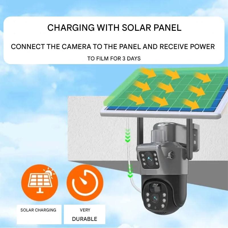 DualGuard Solar 4K - Wireless security camera with solar panel & 360° all-round view - Image 6