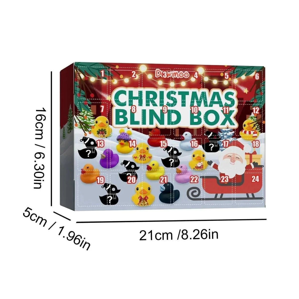 DUCKDELIGHT – Christmas Squeaky Duck Advent Calendar 2025 with 24 Festive Bath Ducks - Image 7