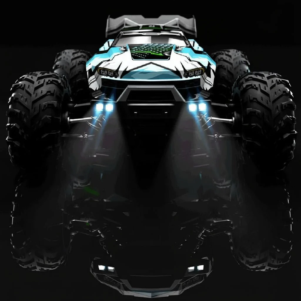 DUSTFORCE – 1:16 all-wheel-drive electric truck with LED headlights and treaded tires - Image 3
