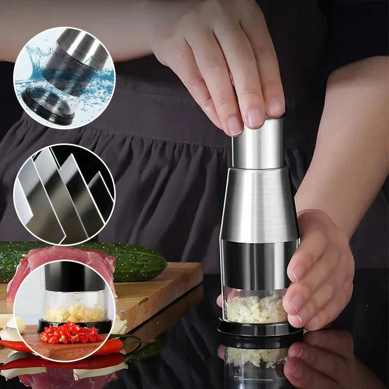 EASYMINCE – Compact Garlic Chopper with Durable Metal Blades - Image 3