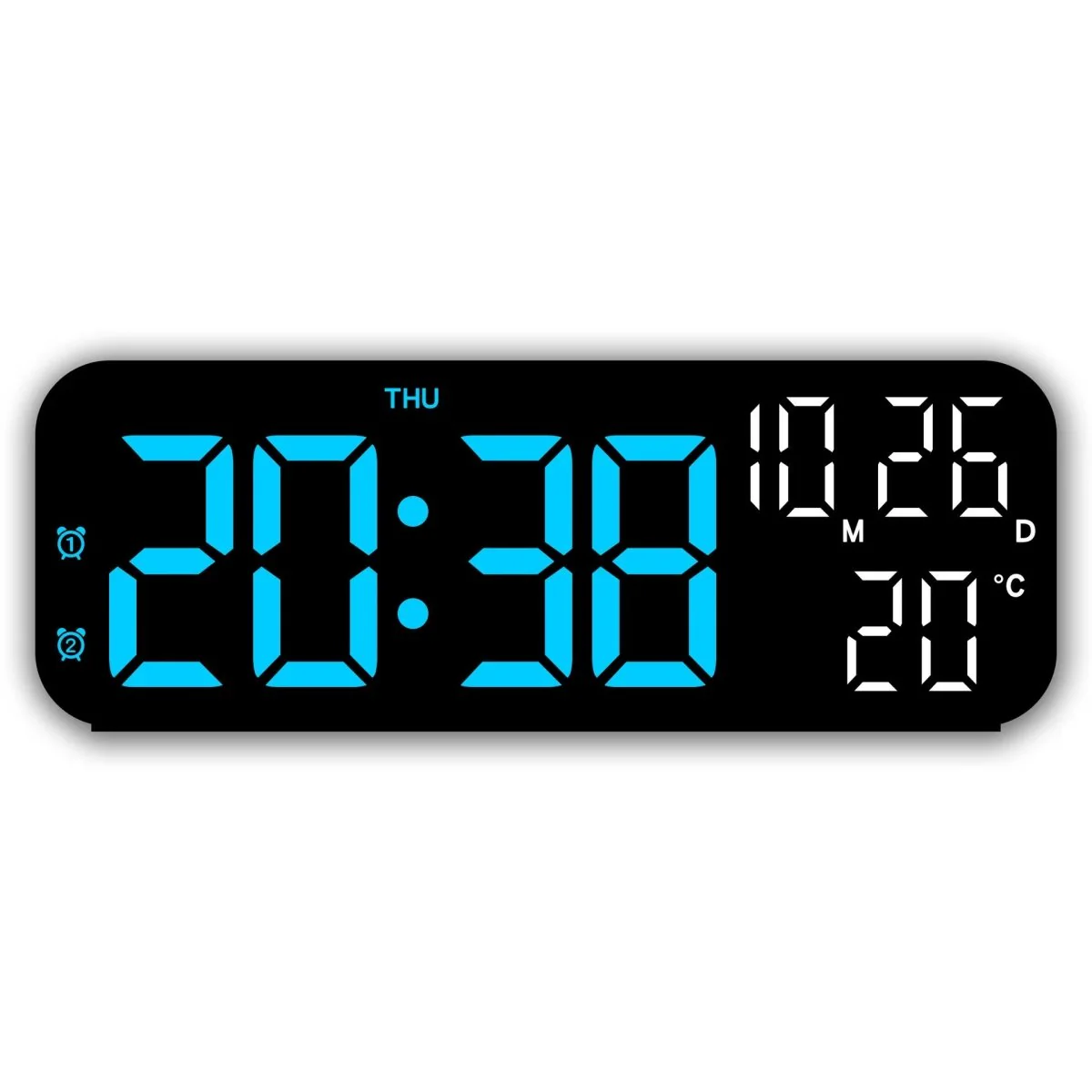 EASYWAKE – Digital LED Alarm Clock with Voice Control & Temperature Display - Image 8