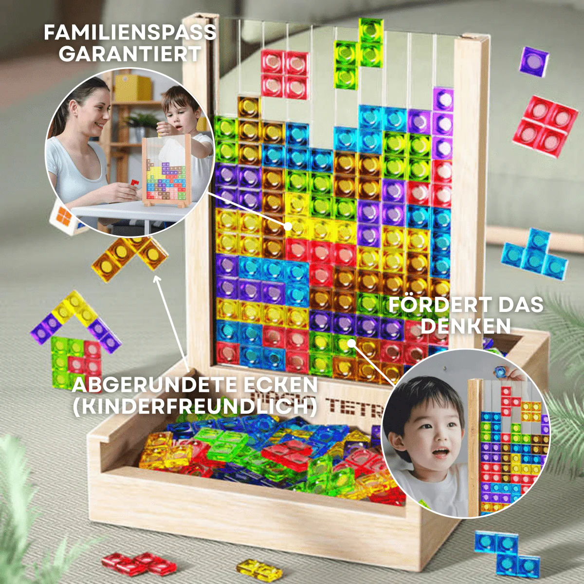 EcoBlock Tetris Board - Sustainable Tetris puzzle game for the whole family - Image 3