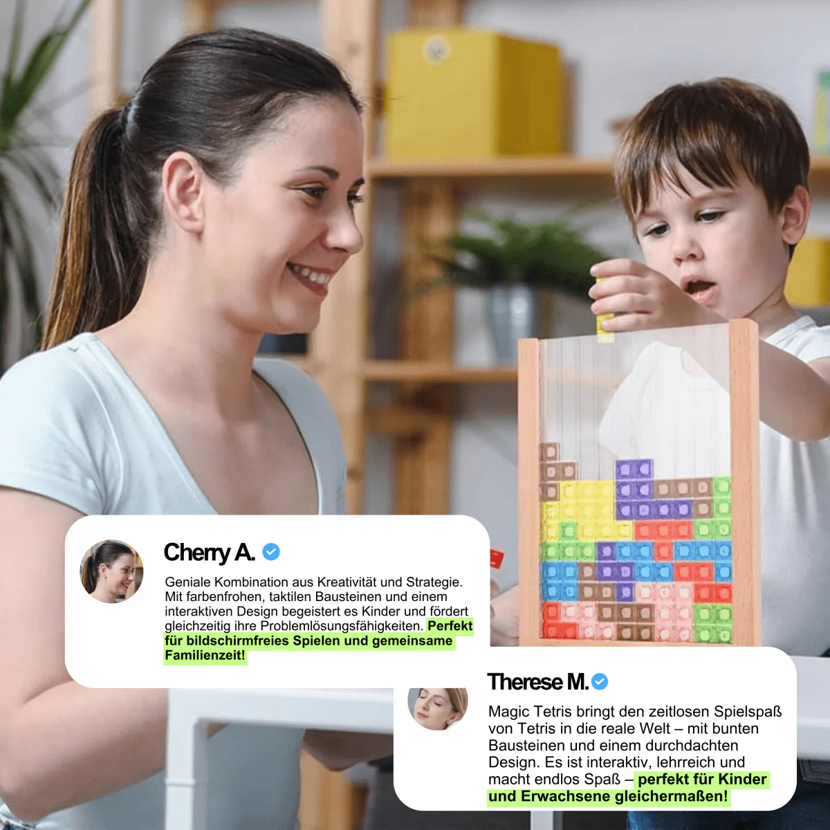 EcoBlock Tetris Board - Sustainable Tetris puzzle game for the whole family - Image 6