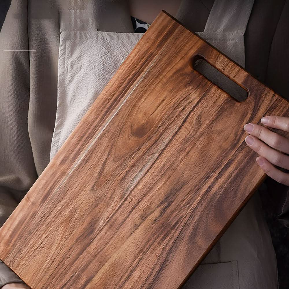 EcoSlice acacia wood chopping board - Sustainable & stylish for every kitchen - Image 3