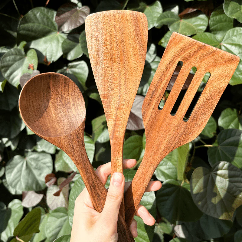 EcoTeak - Sustainable wooden cooking utensil set - Image 6