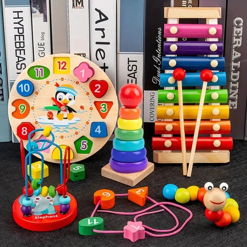 EduQuest 5-in-1 Montessori set - Creative learning for babies aged 6 months and over
