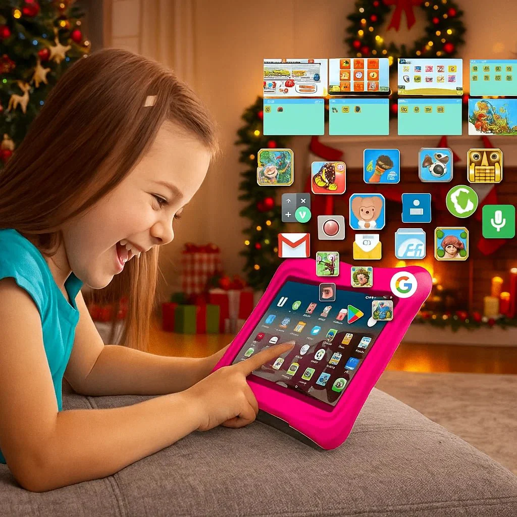 EDUTORIS – 7-inch learning tablet for children with dual camera and 32 GB storage