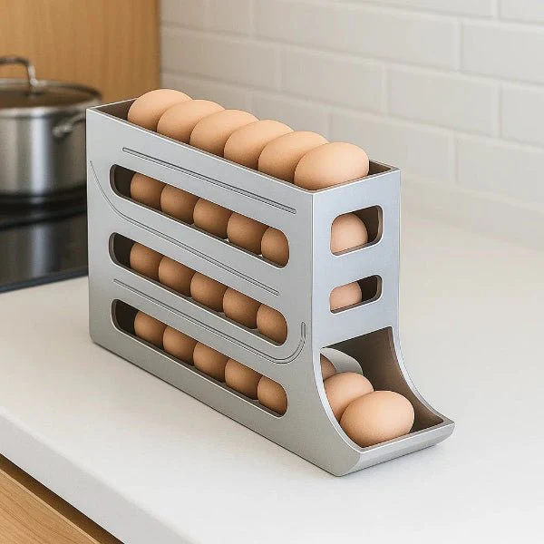 EGGROLLA – Egg storage box with large capacity and roll design for 30 eggs - Image 2