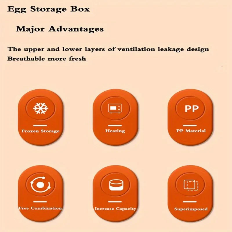 EGGSTACK – 2-layer refrigerator egg box with drawers and 32-capacity - Image 6