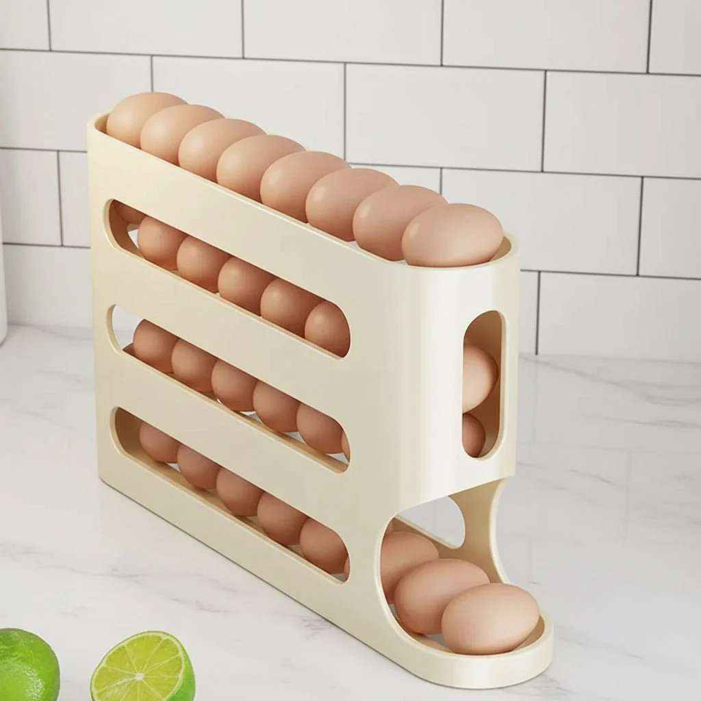 EGGSTAGE – 4-layer automatic egg dispenser for refrigerator organization - Image 8