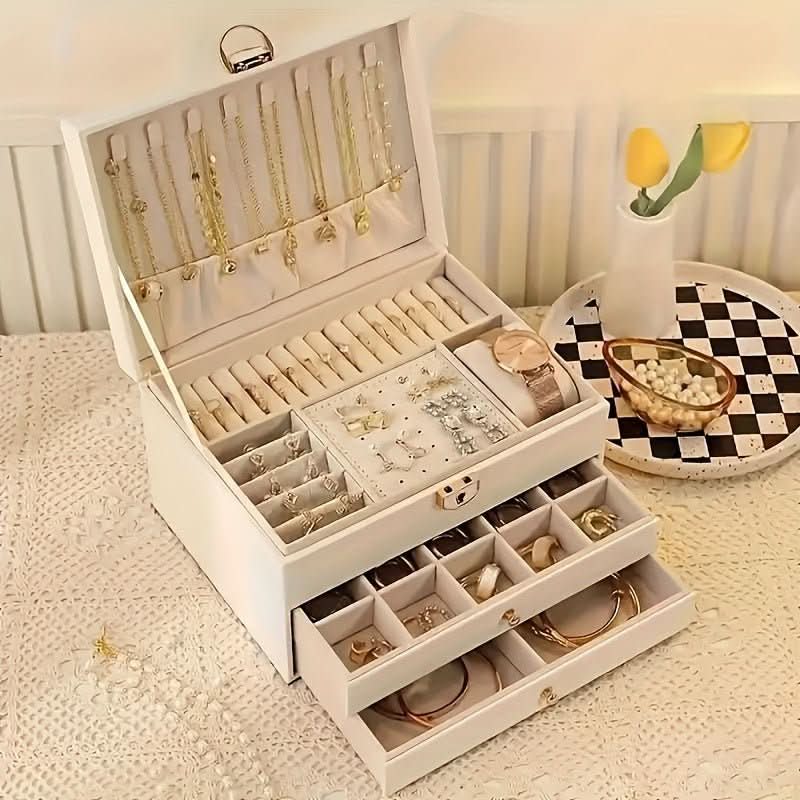 ELEGANCE JEWELRY BOX - Elegant leather jewellery box for stylish storage - Image 7
