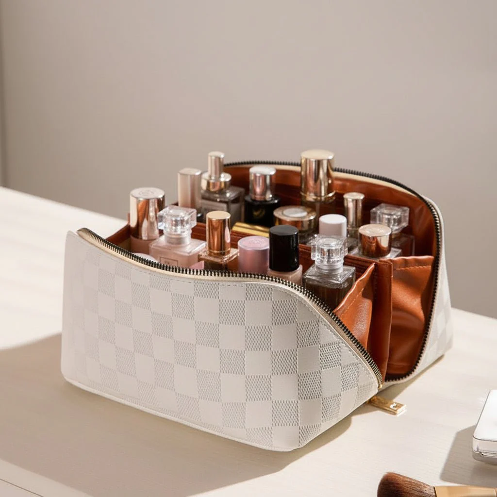 NORMEA – Minimalistic, elegant cosmetic bag with compact organizer design - Image 2